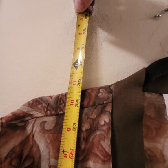 Vtg Paisley/Floral Print Sheer Kimono Robe Size 12 USA Made Neutral Feminine - Picture 7 of 7